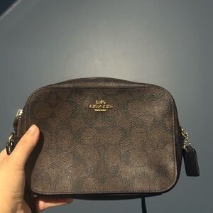 Coach Dark Brown Leather Crossbody Bag